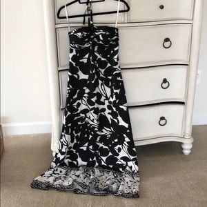 White House Black Market Dresses - Long silk halter tie dress White House Black Market Dresses - Long silk halter tie dress